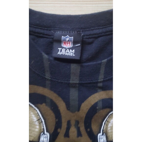 NFL New Orleans Saints Shirt Mens size L NFL Team Apparel Black - Picture 3 of 5